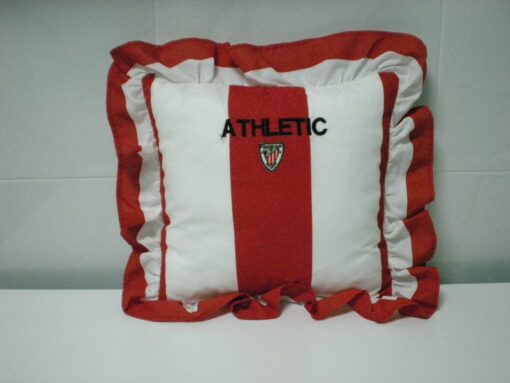 Confección de cojines del Athletic